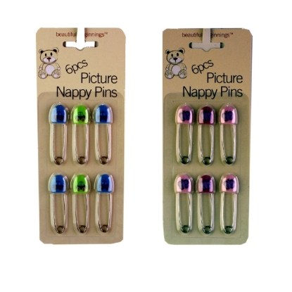 Picture of £1.49 NAPPY PINS 6 PACK (24) 70184