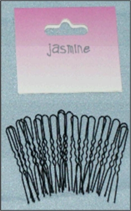 Picture of £1.00 JASMINE BLACK HAIRPINS 36 MED (6)