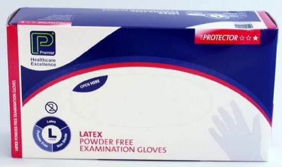 Picture of £7.99 POWDER FREE LGE LATEX GLOVES (100)