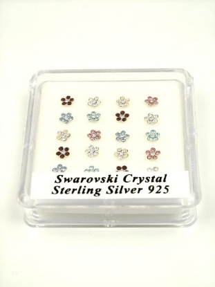Picture of £0.99 NOSE STUDS COLOUR FLOWERS (20)