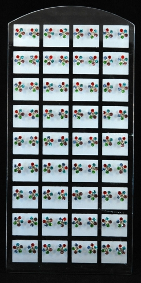 Picture of £1.00 per pair EARRINGS ON STAND (610)