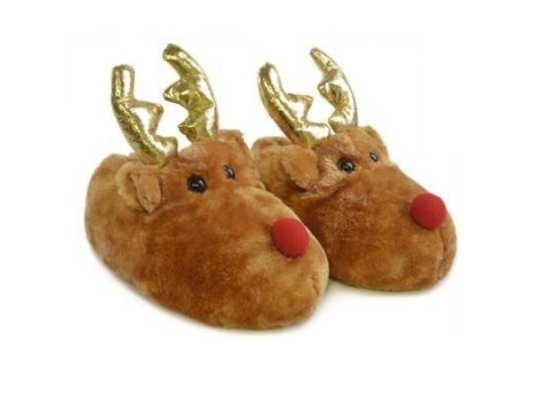 Picture of £6.99 RUDOLPH SIZED SLIPPERS (12) FT0979