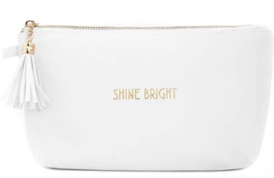 Picture of £6.99 SHINE BRIGHT COSM. BAG (6) WHITE