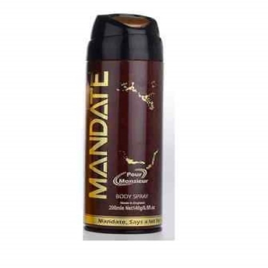 Picture of £5.75/3.50 MANDATE BODY SPRAY 200ML