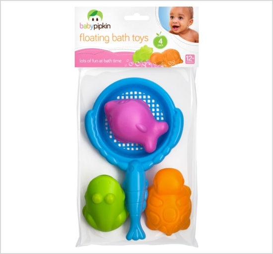 Picture of £1.79 BABY PIPKIN  BATH TOYS 4PK (12)