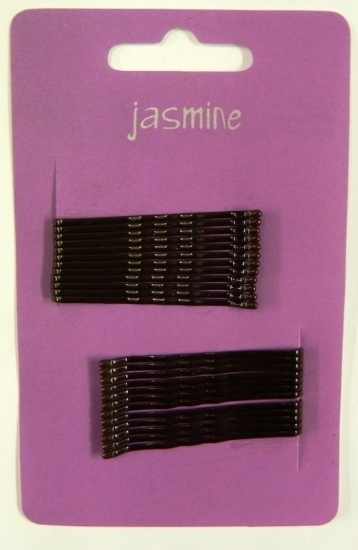 Picture of £1.00 JASMINE HAIR GRIPS 24 BROWN (6)