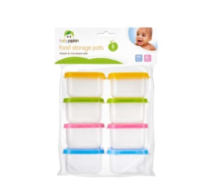 Picture of £1.79 BABY PIP.8PK STORAGE POTS(24)66021