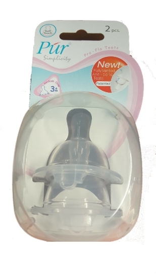 Picture of £0.49 PUR TEATS x 2 MED. FLOW WIDE (6)