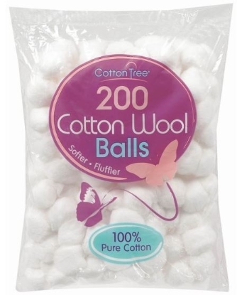 Picture of £1.00 COTTON WOOL BALLS 200 (24)