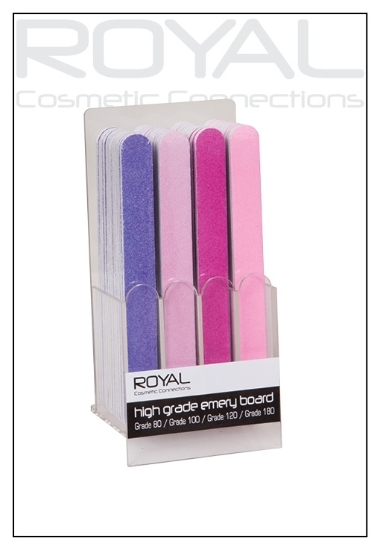 Picture of £0.99 HIGH GRADE EMERY BOARDS ROYAL (48)