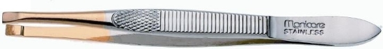 Picture of £2.99 MANICARE TWEEZERS FLAT GOLD (6)