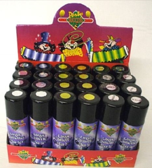 Picture of £1.00 ASST GLITTER HAIRSPRAYS DISPLAY 24