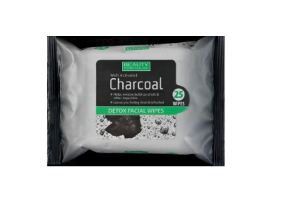 Picture of £1.00 CHARCOAL FACIAL WIPES (12) 88579