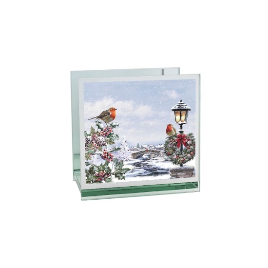 Picture of £3.99 X-MAS ROBIN T/LIGHT HOLDER(6)51020