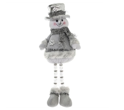 Picture of £10.99 SILVER SITTING SANTA (4) LP68373