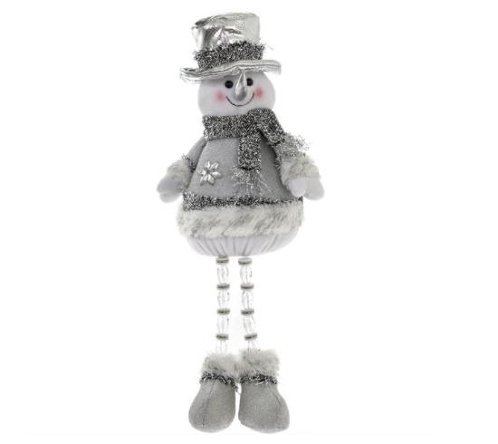 Picture of £10.99 SILVER SITTING SANTA (4) LP68373