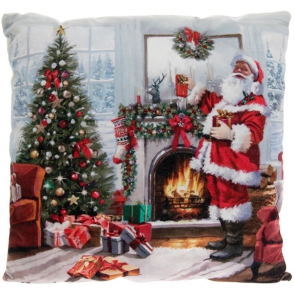 Picture of £9.99 X-MAS SANTA LED CUSHION (6) 51047