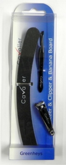 Picture of £2.99 CAVALIER BLK TWEEZ.CLIPP.EMERY (6)