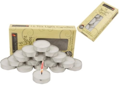 Picture of £1.00 TEALIGHT CANDLES x 16 (12) 4 HOUR