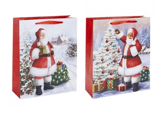 Picture of £0.99 GIFT BAG MEDIUM SANTA (12) 504025M