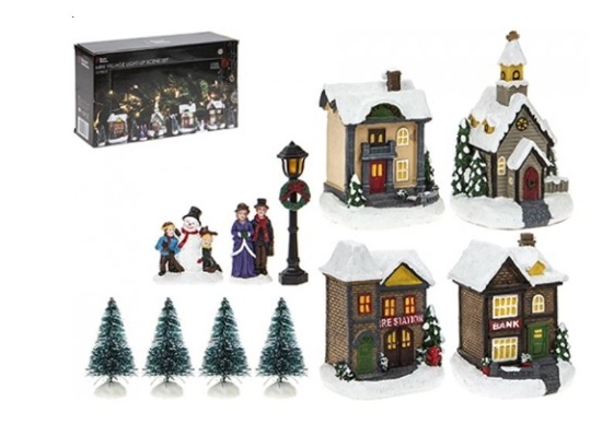 Picture of £10.99 LIGHT UP X-MAS HOUSES (1) 523080