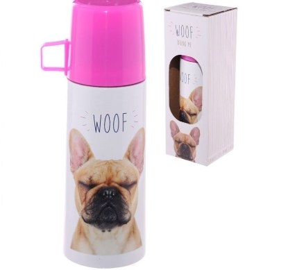 Picture of £7.99 FLASKS 350ml WOOF DOG (6) FLK20