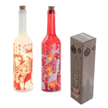 Picture of £3.99 L.E.D BOTTLES FESTIVE (24) XJAR51
