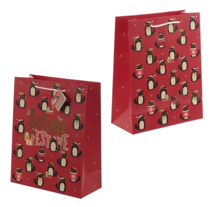 Picture of £0.89 GIFT BAG LGE X-MAS CAT(12)GBAG48A