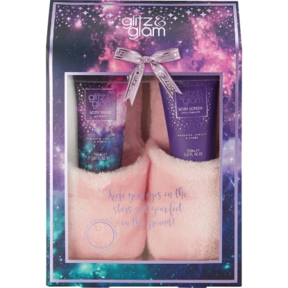 Picture of £9.99 GLITZ & GLAM SLIPPER SET (6) 28612