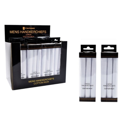 Picture of £1.49 MEN'S HANKIES 3 PACK (12) HK011CDU