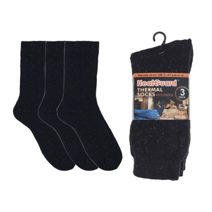 Picture of £2.99 MEN'S 3 THERMAL SOCKS (4) SK030BK