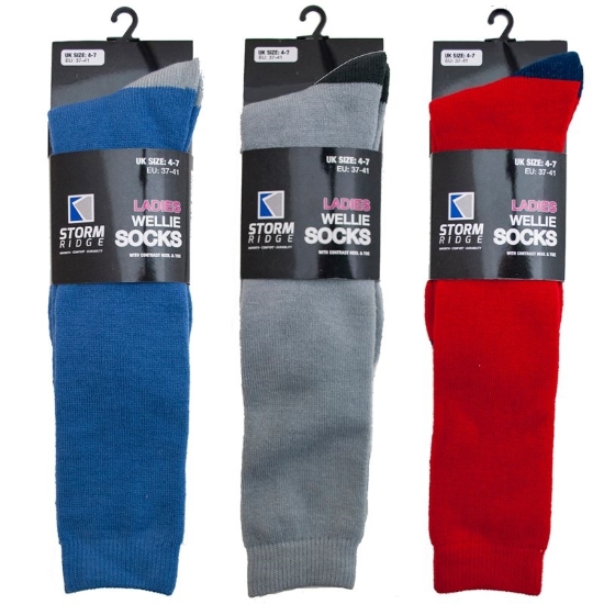Picture of £1.99 LADIES WELLY SOCKS (12) SK182
