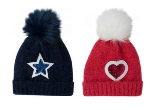 Picture of £3.99 GIRLS POM POM HATS (12) GL921