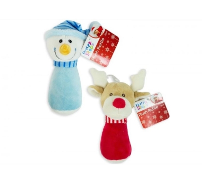 Picture of £2.99 X-MAS SOFT RATTLE STICK (12) PS527