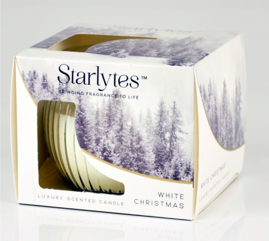Picture of £1.00 STARLYTES CANDLE WHITE X-MAS (12)