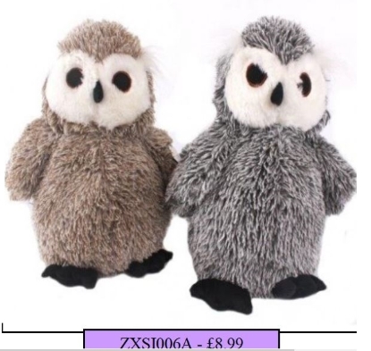 Picture of £8.99 OWL DOOR STOPS 2 ASSTD (12) TX0941