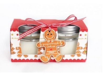 Picture of £1.99 G.BREAD 2 JAR CANDLES (12) XGB0012