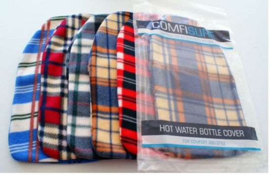 Picture of £1.49 TARTAN FLEECE H.W.BOTTLE COVERS (6