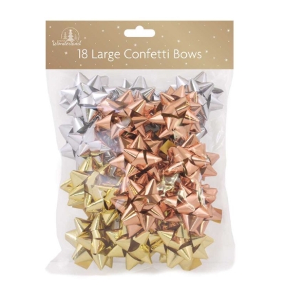 Picture of £1.00 GIFT BOWS 18pk LGE (12) 8856/48