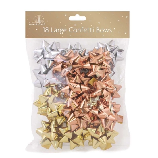 Picture of £1.00 GIFT BOWS 18pk LGE (12) 8856/48