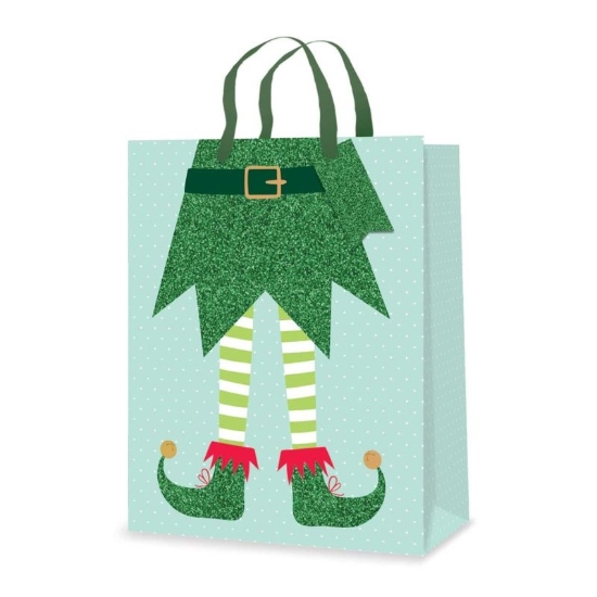 Picture of £0.99 GIFT BAGS ELF MEDIUM (12) 2749