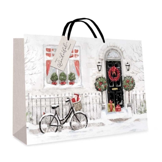 Picture of £1.29 GIFT BAGS BLK DOOR X-L (12) 2711