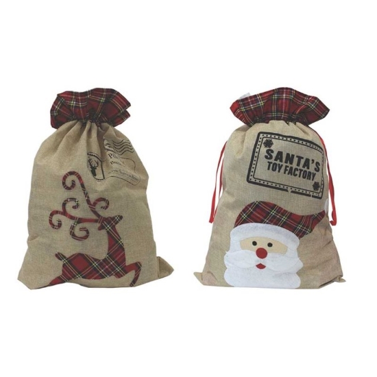 Picture of £4.99 SANTA & RUDOLPH SACKS (12) 2799
