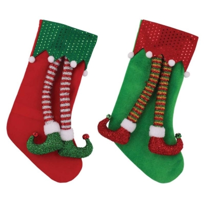 Picture of £3.99 STOCKINGS ELF LEGS 2 ASST(12) 8763