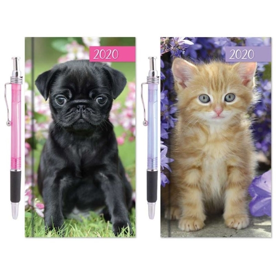 Picture of £1.49 KITTEN/PUPPY DIARY & PEN (12) 0810