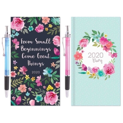 Picture of £1.49 VINTAGE FLORAL DIARY & PEN(12)0824