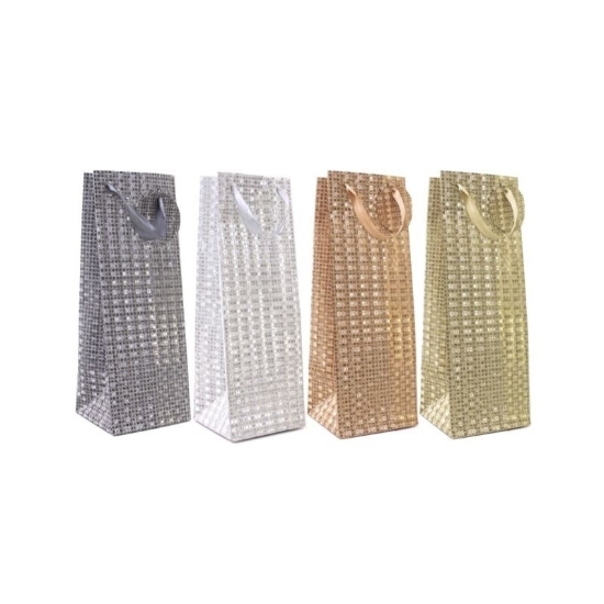 Picture of £0.79 GIFT BAGS BOTTLE GLITTER (12) 7706