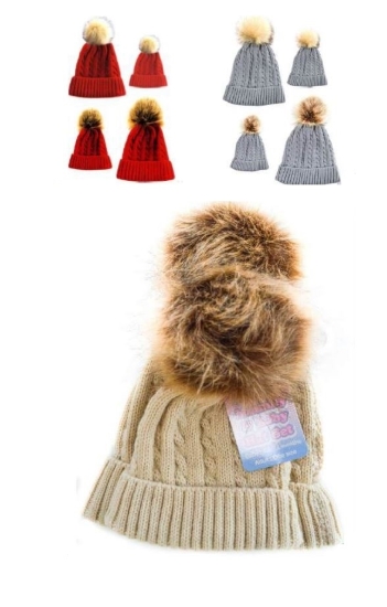 Picture of £8.99 MUMMY & BABY MATCHING HATS(6)4H502