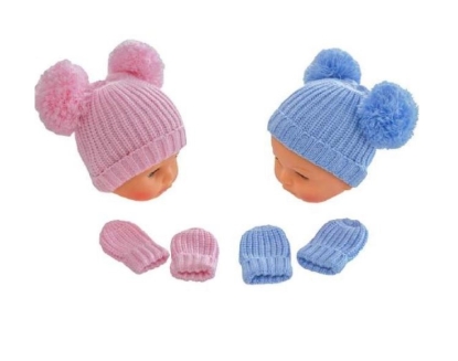 Picture of £4.99 BABY HAT & MITT SET NB-12M(6)4H492