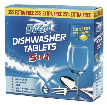 Picture of £1.00 DISHWASHER TABS  5 IN 1 15PK (16)